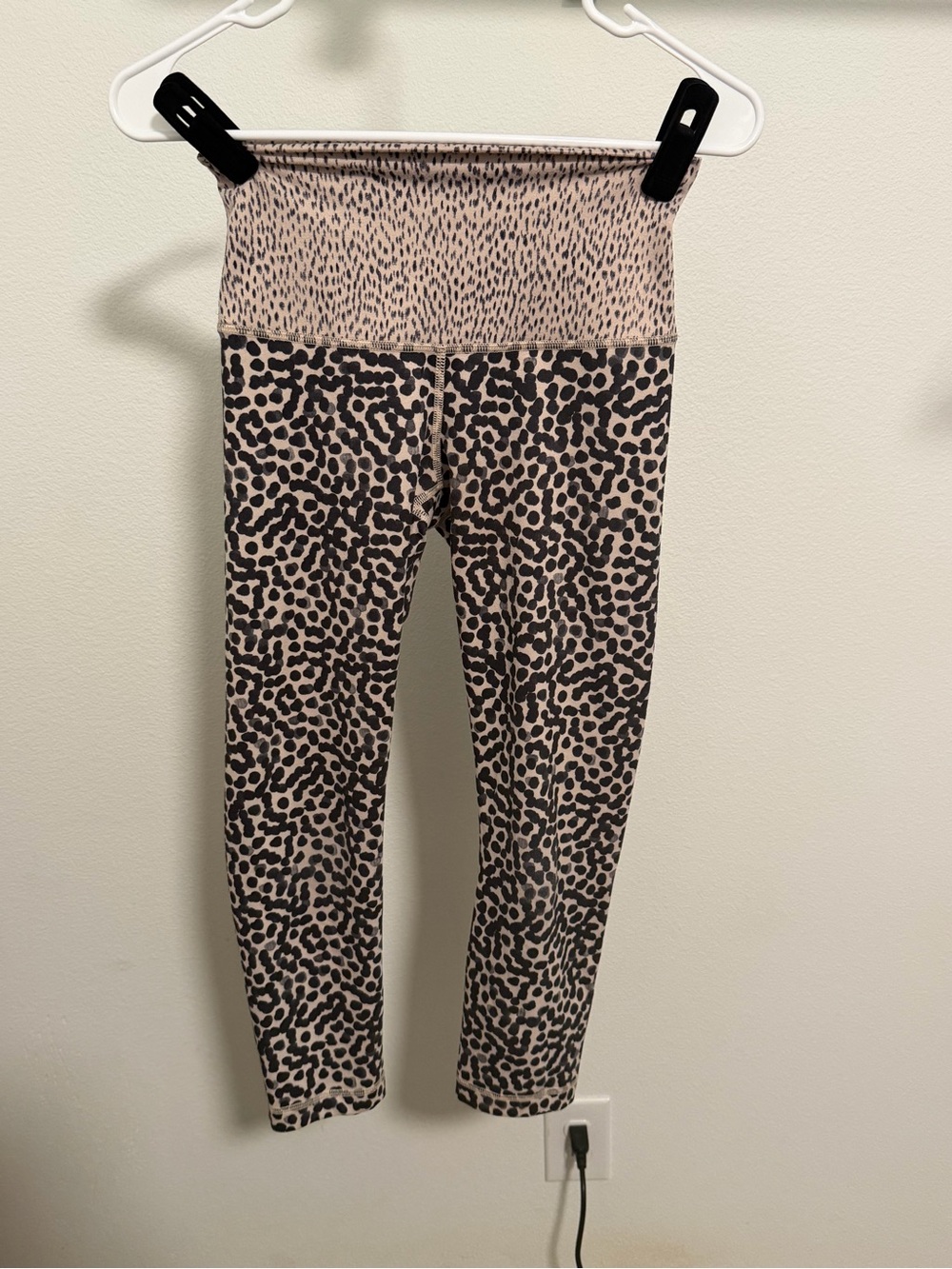 lululemon athletica Pink and Black Leopard-Print High-Waist Leggings